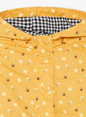 2 in 1 yellow hooded parka ZUANAELLE / 21E1BFM1IMPB114