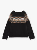 Black knitted sweater GLIPULETTE / 23H2PFR1PUL090