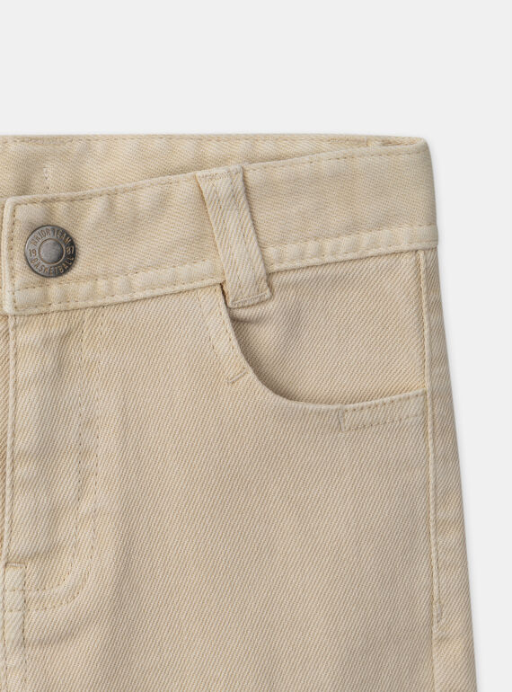 Light beige PANTS MEDIAGE / 25E3PG81PAN806