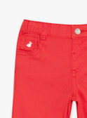 Red tubique pants FAKIAN / 23E1BGC2PAN410