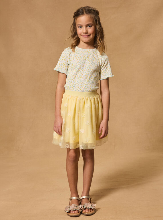 Yellow SKIRT MIXTUTETTE 1 / 25E2PF52JUPB102