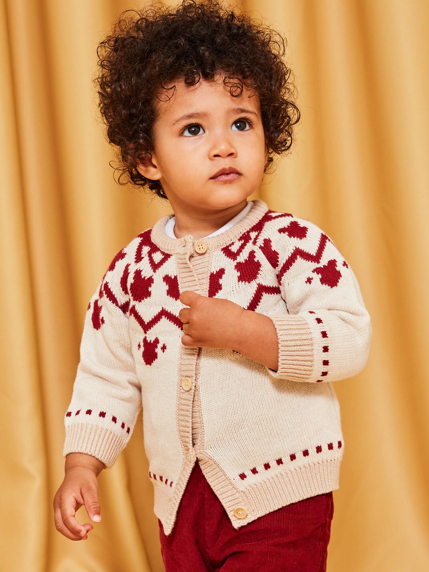 Baby boy red sales cardigan