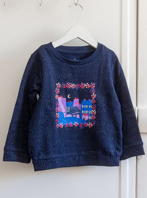 Camille Witt Limited Edition - Sequined navy sweater DOSWETTE / 22H2PFT1SWE705