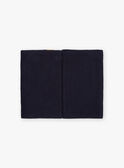 Navy blue knitted snood DEBIASAGE / 22H4PGN2SNO713