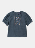 Violet blue BLOUSE MASOLENE / 25E1BFP1CHE221