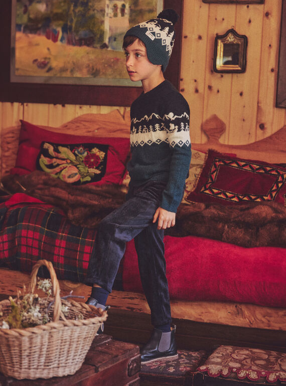 Navy COMFORT PANTS NLUSOFAGE / 25H3PGX1CFP705