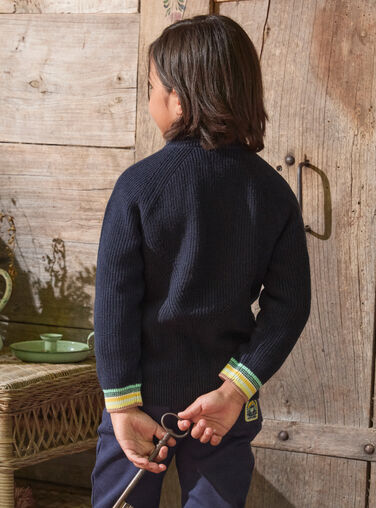 Navy KIDS CARDIGAN LALOSTAGE / 24H3PGS1GIL070