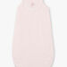 Pale pink sleeping bag in feathers birth girl