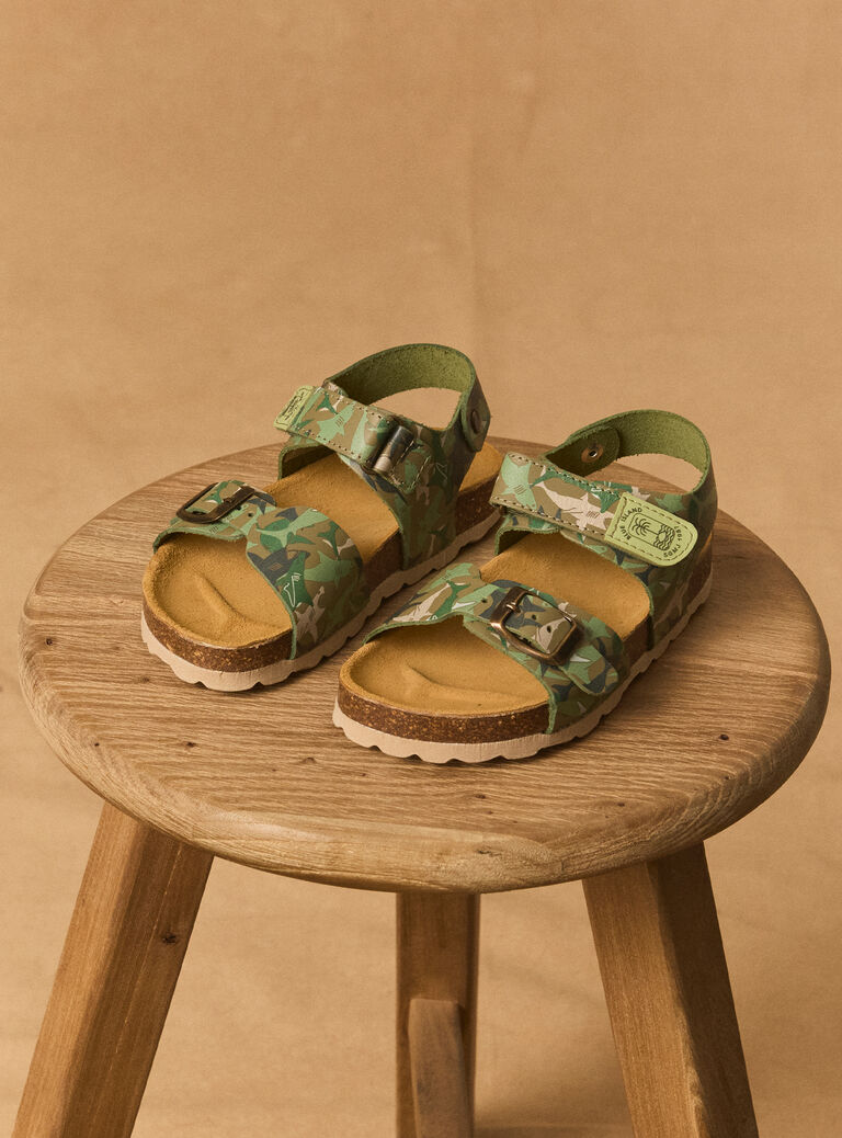 Kaki SANDALS Kaki SANDALS MRUSADAGE / 25N10PG52D0E604