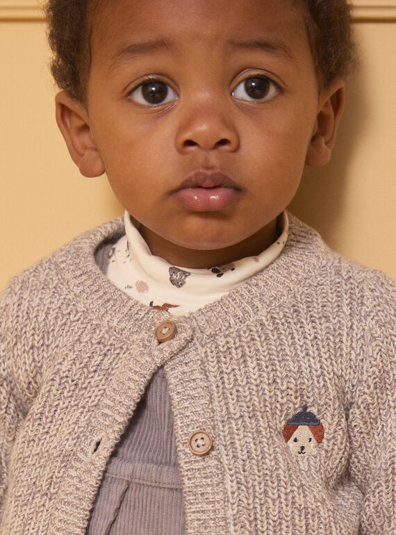 Heather beige CARDIGAN LAOCTAVE / 24H1BGQ1CARA011