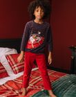 Christmas print velvet pajama top and pants set DODIRAGE / 22H5PG73PYJC205