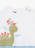 Baby boy's ecru jumpsuit CAWEST / 22E1BGP2CBL001