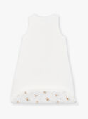 Ecru velvet baby sleeping bag LOVE / 24H0AM11TUR001