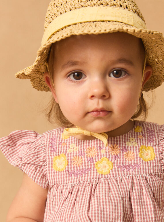 Rose wood DRESS MANINON / 25E1BFK2ROB312