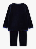 Navy blue velvet pyjamas GRUFUAGE / 23H5PG11PYJ070