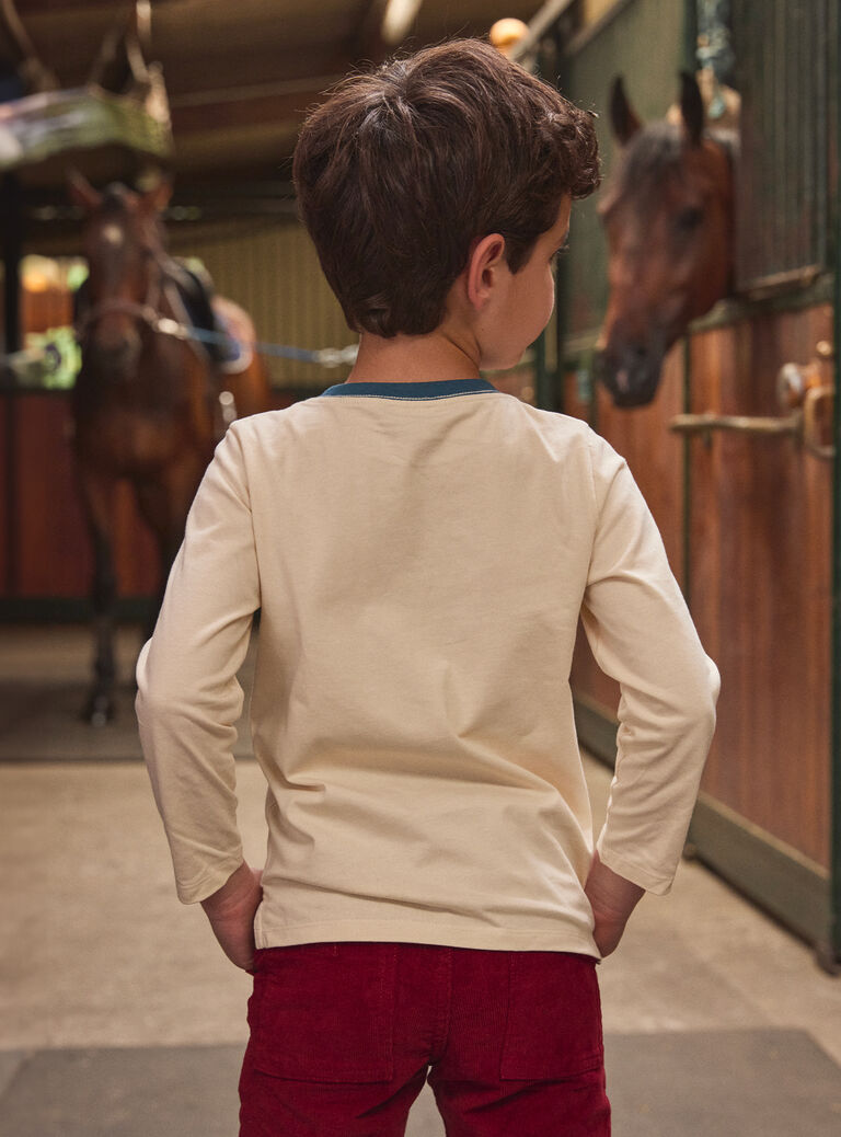 Off white TEE SHIRT LS LARICHAGE / 24H3PGR1TMLA001