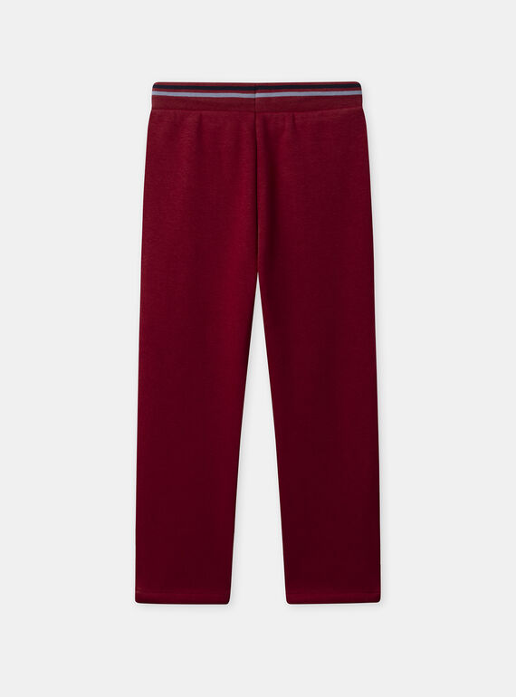Dark red JOGGING PANTS NMEPEAGE / 25H3PGI1JGB504