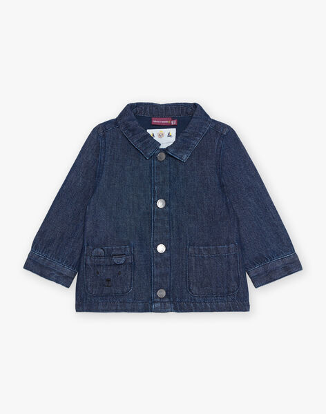 Blue denim jacket with 3D animation ears FILEON / 23E1BG52VESP269