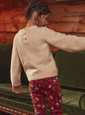 Light beige cable-knit sweater GLEPULETTE / 23H2PFQ1PUL801