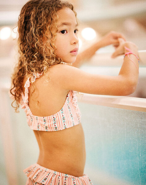 Child girl 2-piece ruffled swimsuit CLINAETTE / 22E4PFO1D4L001