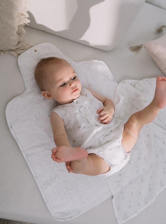 Animal print vanilla folding travel diaper FULOULOU / 23E0AGY1ACD114