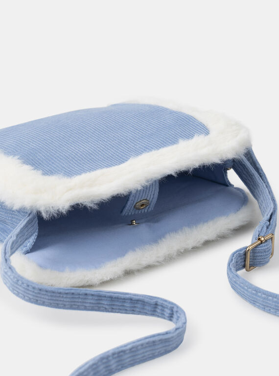 Greyish blue BAG AND POUCH LAREINETTE / 24H4PFS1BES205