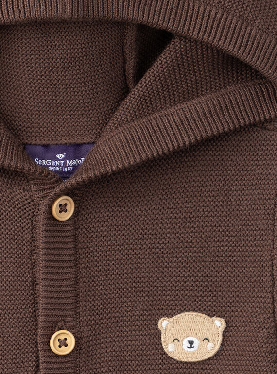 Brown KIDS CARDIGAN LAFAREL / 24H1BGK1GIL815