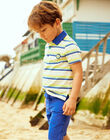 White striped polo shirt child boy COPOLAGE / 22E3PGN1POL000