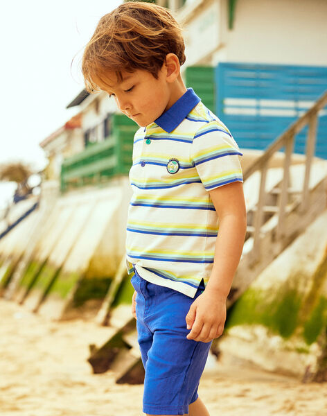 White striped polo shirt child boy COPOLAGE / 22E3PGN1POL000