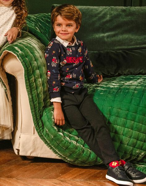 Regular fir tree embroidered pants DUSAGE / 22H3PG61CFPC205
