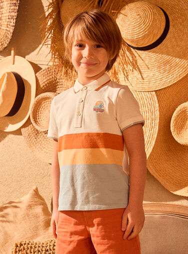 White POLO SHIRT MLOPOAGE / 25E3PGP1POL000