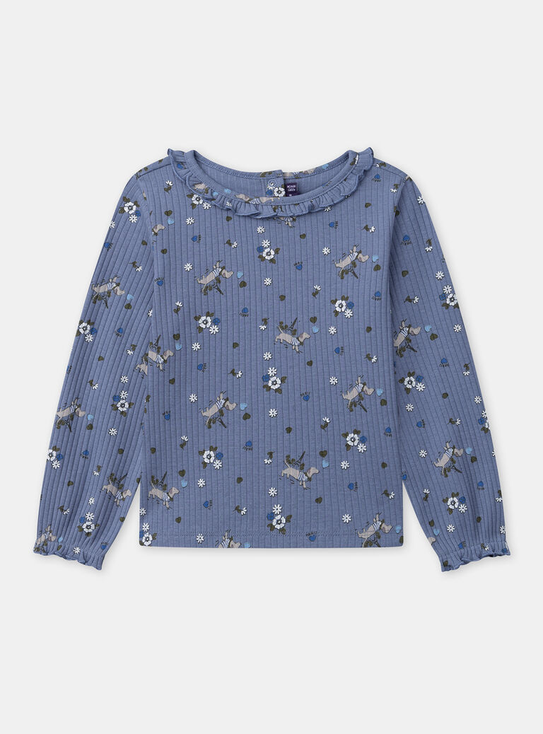 Greyish blue TEE SHIRT LS NURIBETTE / 25H2PFQ2TML205