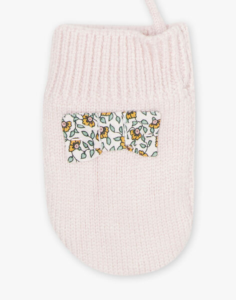 Baby girl pink lined mittens CIMANON / 22E4BFG2GAN301