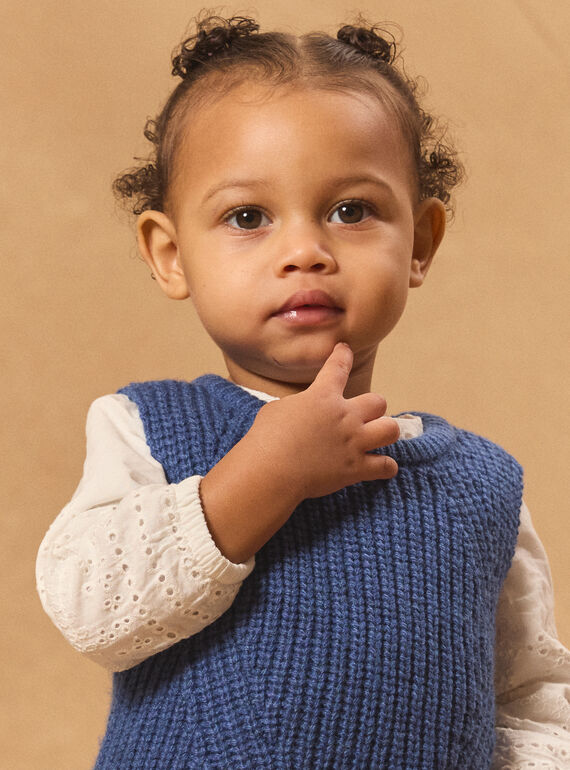 Navy CARDIGAN WHITHOUT SLEEVES MADENISE / 25E1BF81CSMC212