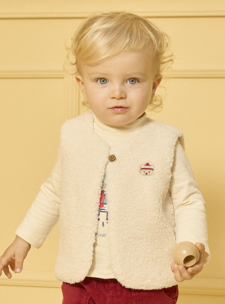 Off white CARDIGAN WHITHOUT SLEEVES Off white CARDIGAN WHITHOUT SLEEVES LASOL / 24H1BGR1CSMA001