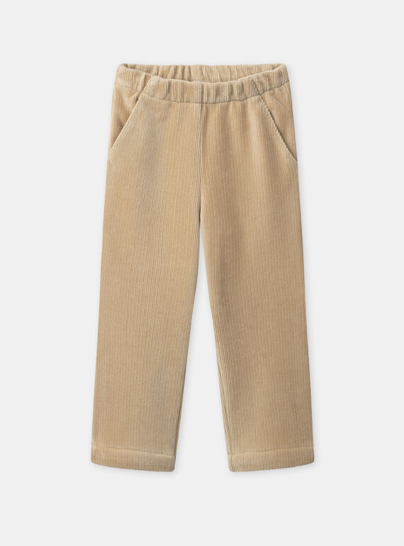 Light beige PANTS NREPANETTE / 25H2PFY1PAN808