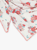 Child girl floral print cotton scarf CUIMETTE / 22E4PFJ1ECH632