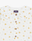 Off white blouse with floral print FABELLE / 23E1BF81CHE001