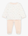 Off white fleece pajama set FECELESTE / 23E5BF21PYJ001