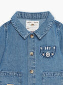 Baby boy blue denim jacket CAOSCAR / 22E1BGJ1GILP272