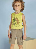 Blue tank top with shark design child boy CYDEBAGE4 / 22E3PGT2DEB108