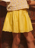 Embroidered yellow skirt KOJUPETTE / 24E2PFD1JUPB104