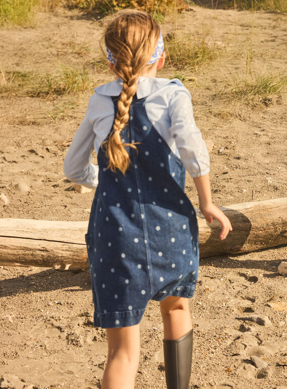 Dark denim JUMPER DRESS MESUBLETTE / 25E2PF81CHSK005