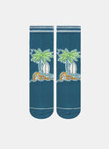 Blue printed socks KROFOAGE / 24E4PGE1SOQC241