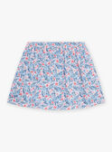 Reversible skirt with flowery print child girl CYAJUPETTE / 22E2PFK1JUP001