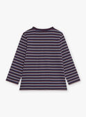 Striped eggplant T-shirt GUCHAGE / 23H3PGH2TML718