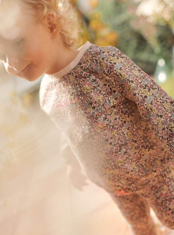 Baby girl floral print jogging top CADORICE / 22E1BFB1JGHB112
