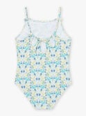 Ecru one-piece swimsuit with floral print KLULIBETTE / 24E4PFG1D4K001
