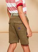 Khaki fleece Bermuda shorts FRIMONAGE / 23E3PGK1BER628