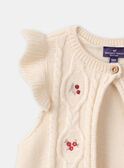 Off white CARDIGAN WHITHOUT SLEEVES LAPAULINE / 24H1BFR1CSM001